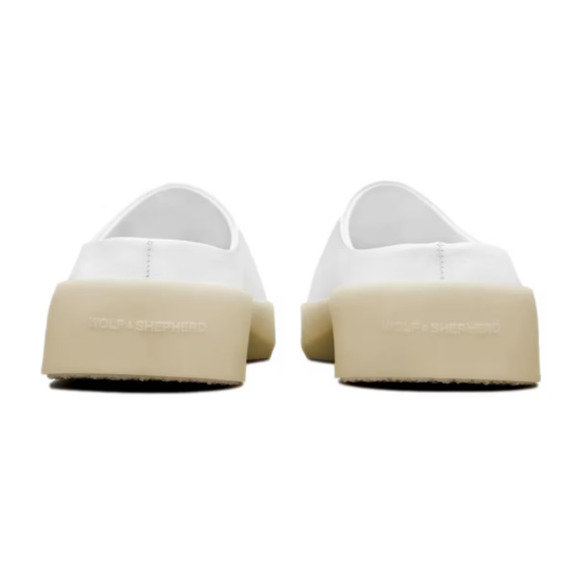 Wolf & Shepherd Mens Cruise Mule Slip On Shoes US 11 EU 44 White NIB main image 7